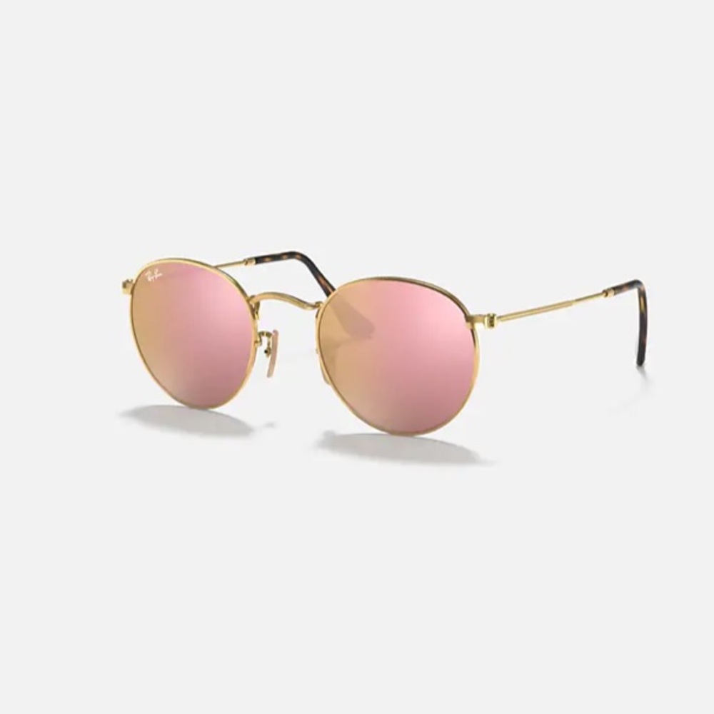 Ray-Ban Copper Flash Round Flat Lenses